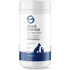 Stratford Aloe and Oatmeal Cleansing Wipes for Dogs & Cats (60 ct)
