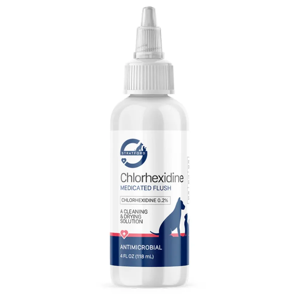 Stratford Chlorhexidine Medicated Flush for Dogs & Horses (4 oz)