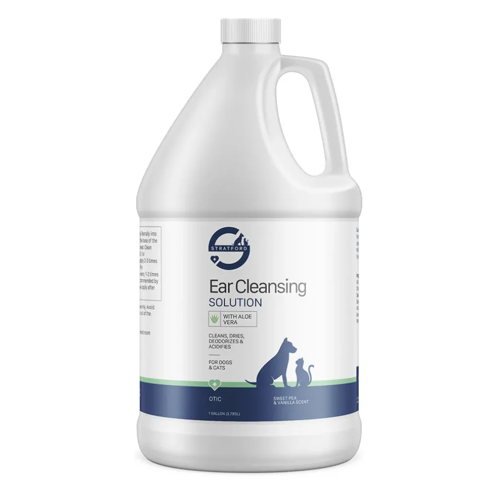 Stratford Ear Cleansing & Drying Solution w/ Aloe Vera, Sweet Pea & Vanilla Scent For Dogs & Cats