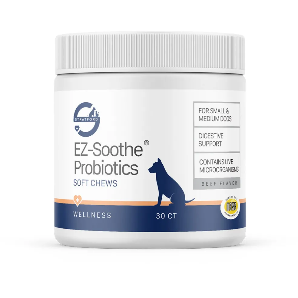Stratford EZ-Soothe Probiotics for Small & Medium Dogs (30 Soft Chews)