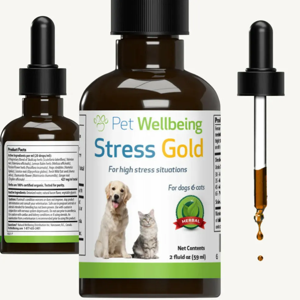 Stress Gold - For High Stress Situations in Dogs (2 oz)