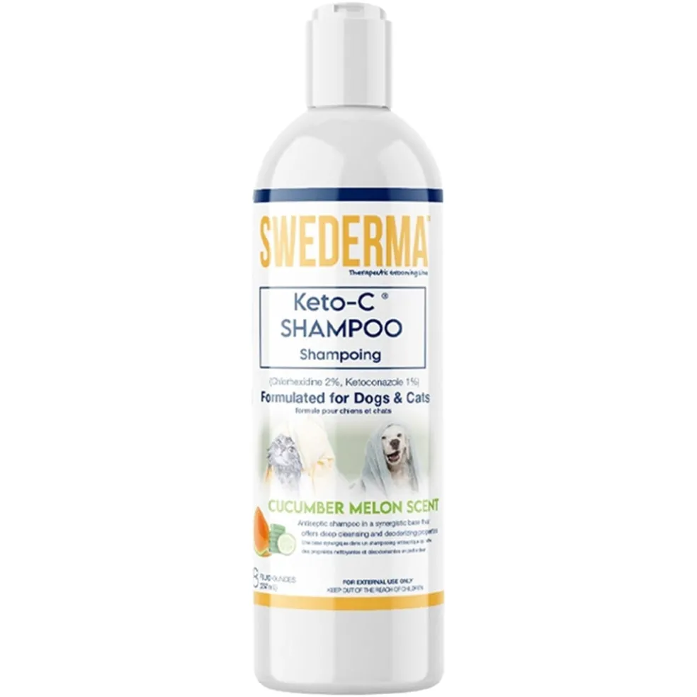 Swederma Keto-C Shampoo for Dogs & Cats, Cucumber Melon Scent