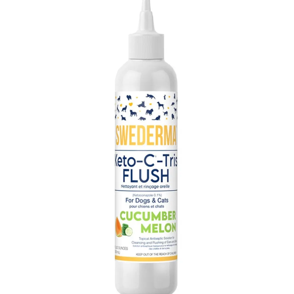 Swederma Keto-C Tris Flush for Dogs & Cats, Cucumber Melon Scent, 12-oz