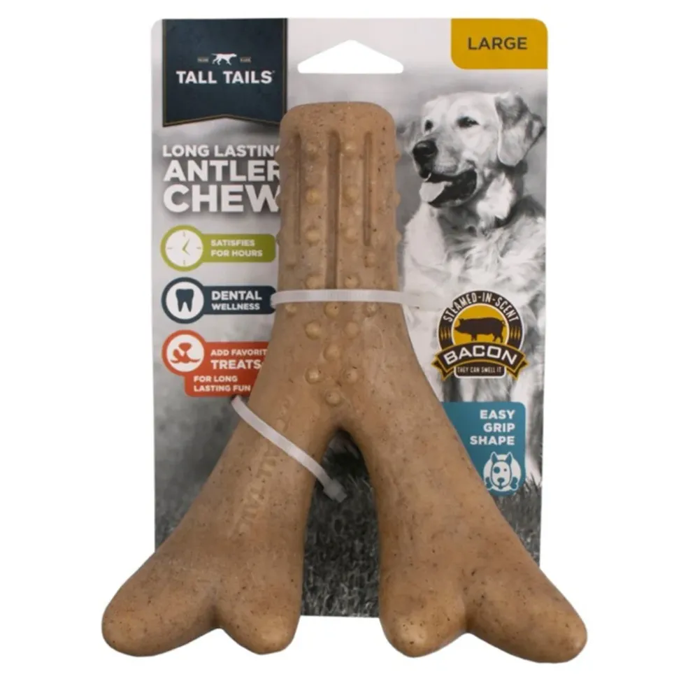 Tall Tails Dog Antler Chew, Bacon Flavor