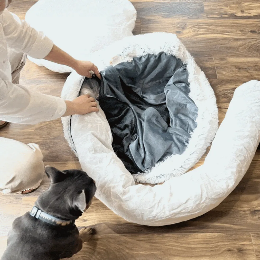 Tall Tails Dog & Cat Cuddle Bed Frosted