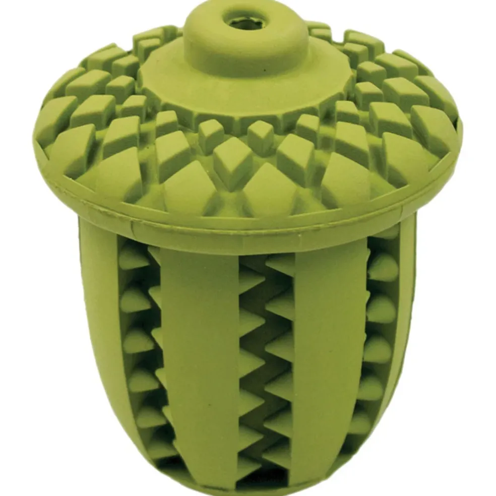 Tall Tails Dog Natural Rubber Toy Acorn, 3-in