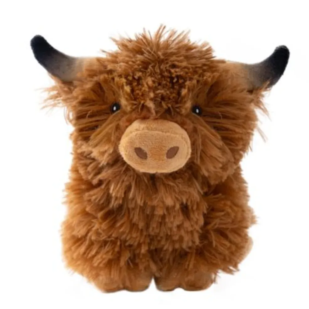 Tall Tails Plush Highland Cow Dog Toy, 8"