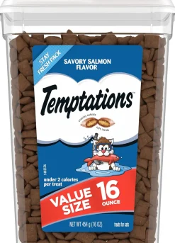 Temptations Classics Savory Salmon Flavor Soft & Crunchy Cat Treats
