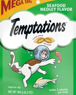 Temptations Classics Seafood Medley Flavor Soft & Crunchy Cat Treats