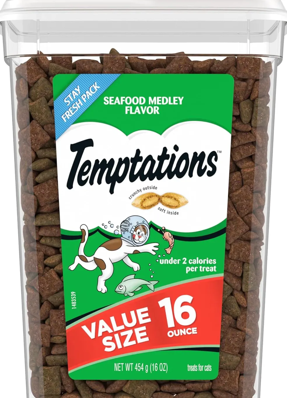 Temptations Classics Seafood Medley Flavor Soft & Crunchy Cat Treats