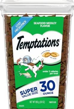 Temptations Classics Seafood Medley Flavor Soft & Crunchy Cat Treats