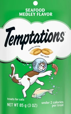 Temptations Classics Seafood Medley Flavor Soft & Crunchy Cat Treats