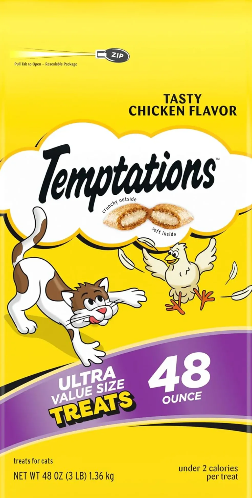 Temptations Classics Tasty Chicken Flavor Soft & Crunchy Cat Treats