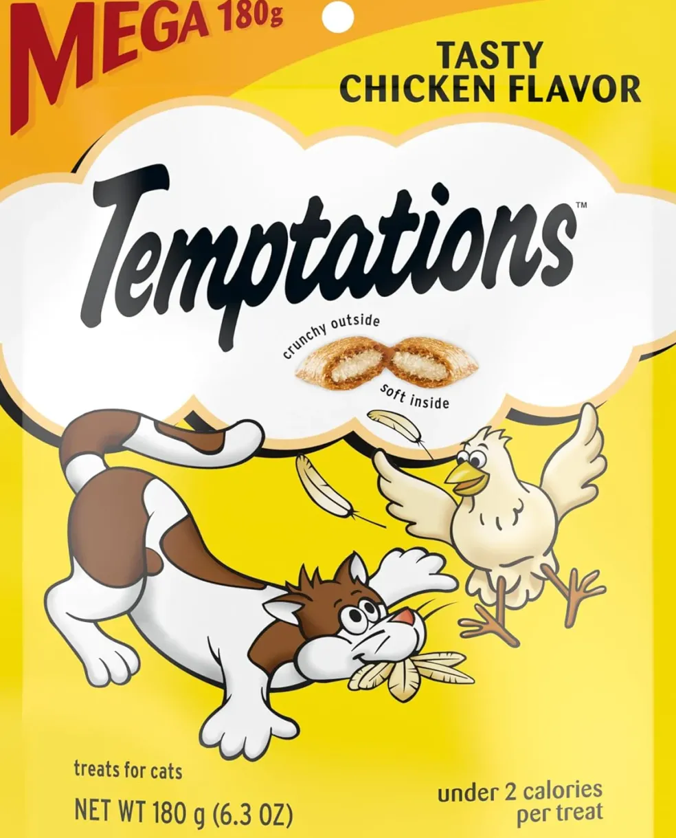 Temptations Classics Tasty Chicken Flavor Soft & Crunchy Cat Treats