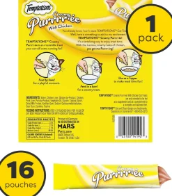 Temptations Creamy Puree with Chicken Lickable Cat Treats, 6.7-oz