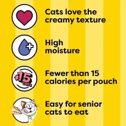 Temptations Creamy Puree with Chicken Lickable Cat Treats, 6.7-oz