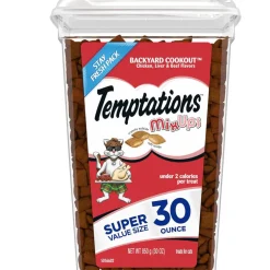 Temptations MixUps Backyard Cookout Flavor Soft & Crunchy Treats for Cats