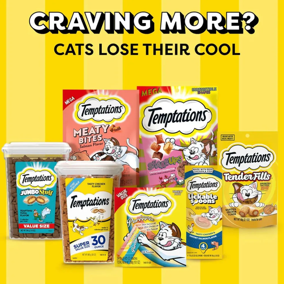 Temptations MixUps Catnip Fever Flavor Soft & Crunchy Treats for Cats