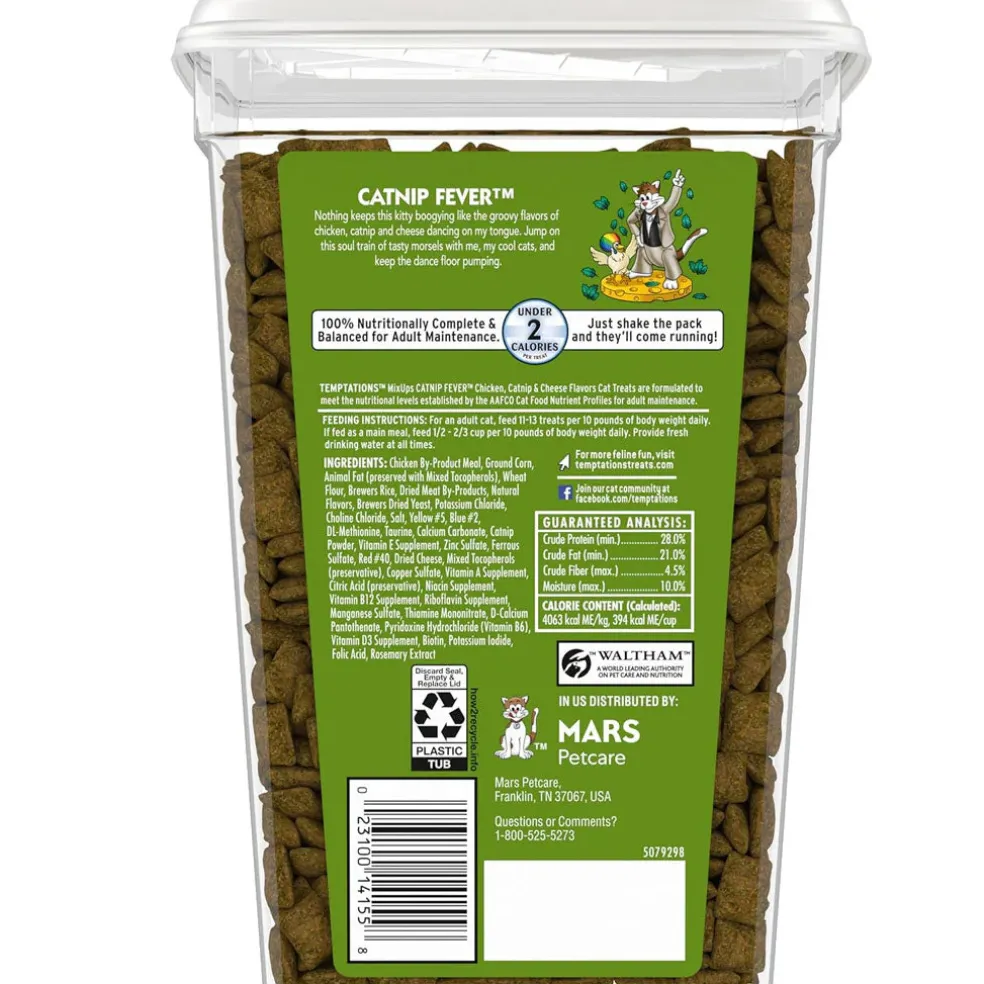 Temptations MixUps Catnip Fever Flavor Soft & Crunchy Treats for Cats