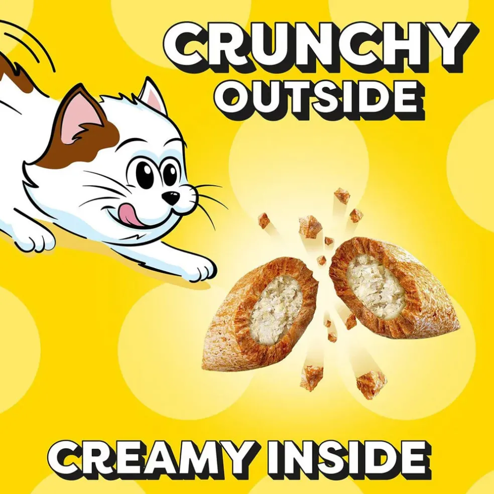 Temptations Salmon & Dairy Flavor Crunchy & Soft Kitten Treats, 3-oz
