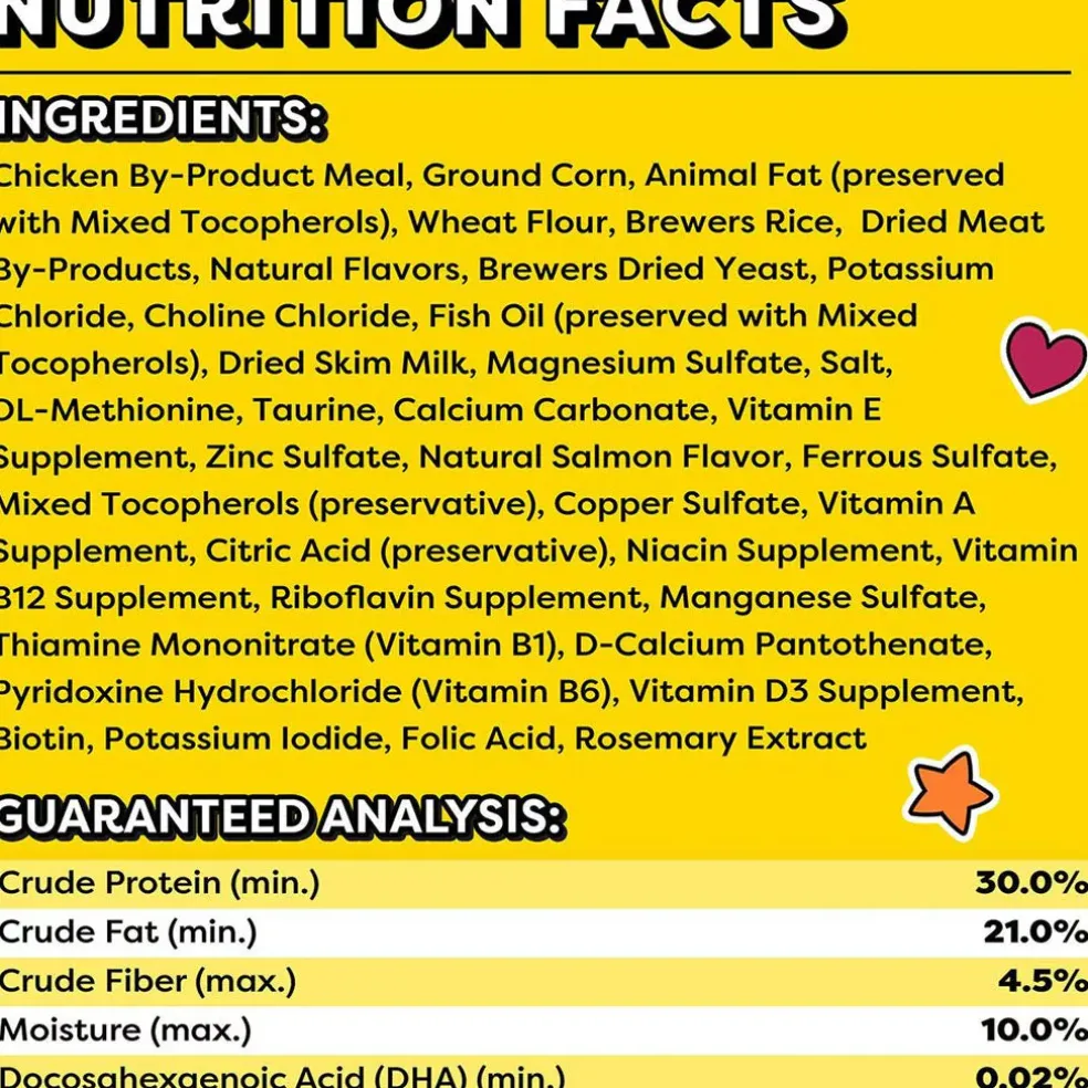 Temptations Salmon & Dairy Flavor Crunchy & Soft Kitten Treats, 3-oz