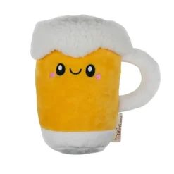 Territory Plush Beer with Squeaker Dog Toy