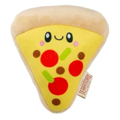 Territory Plush Pizza with Squeaker Dog Toy