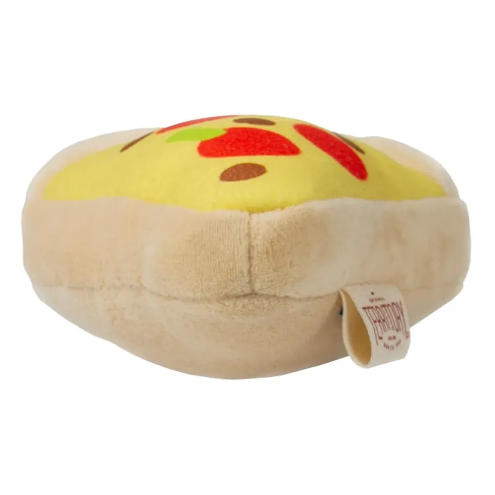 Territory Plush Pizza with Squeaker Dog Toy