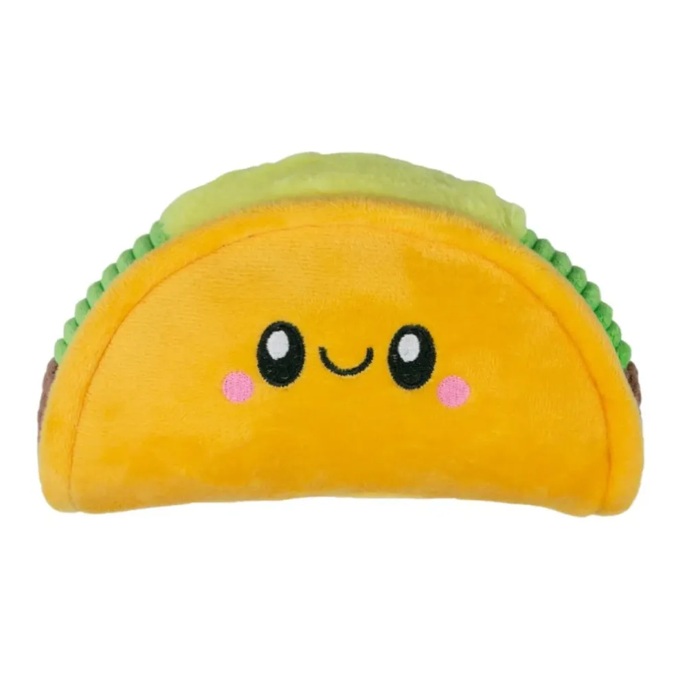 Territory Plush Taco with Squeaker Dog Toy
