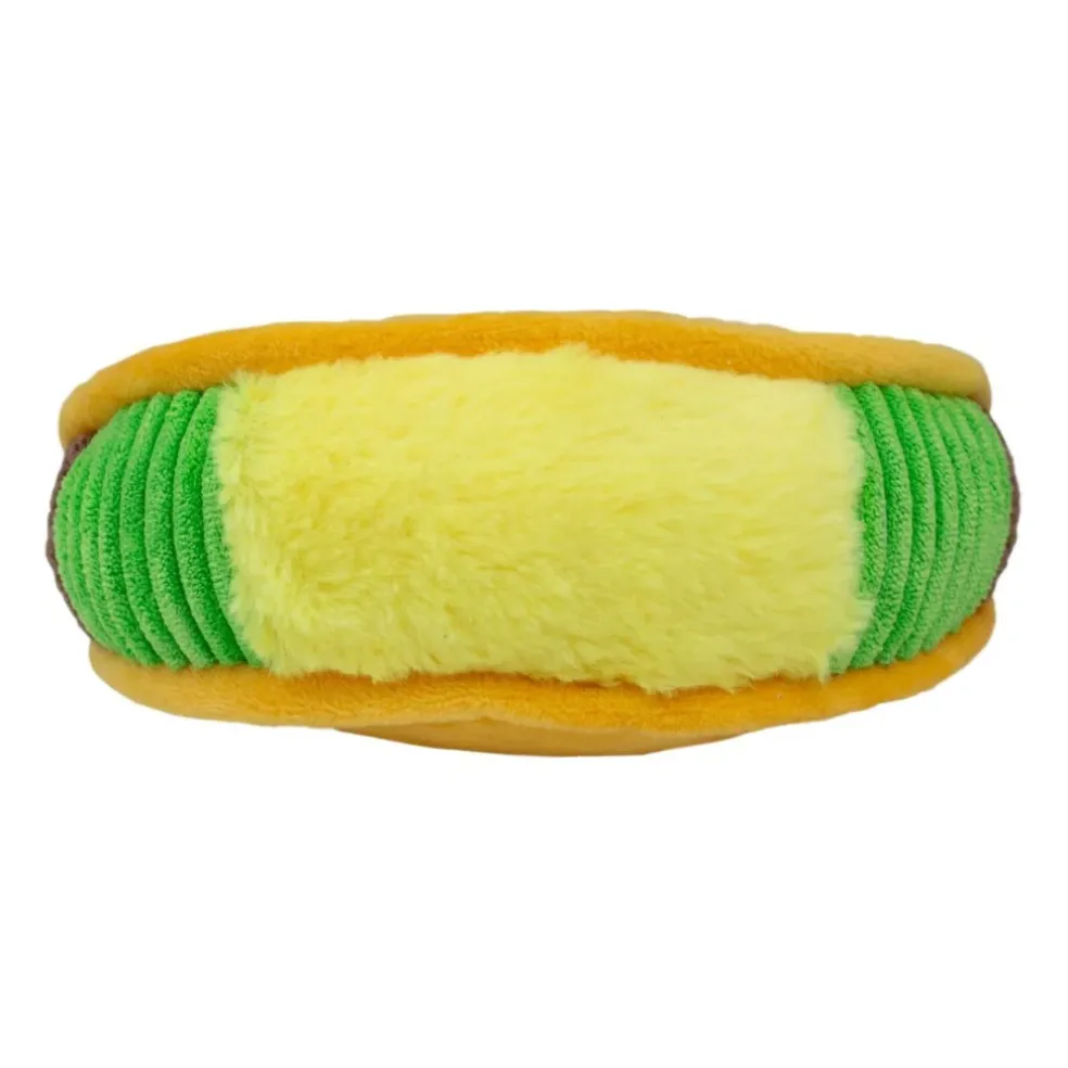 Territory Plush Taco with Squeaker Dog Toy