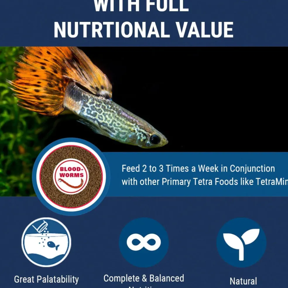 Tetra Bloodworms Freeze Dried Fish Food (0.25 oz)