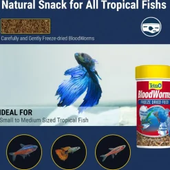 Tetra Bloodworms Freeze Dried Fish Food (0.25 oz)