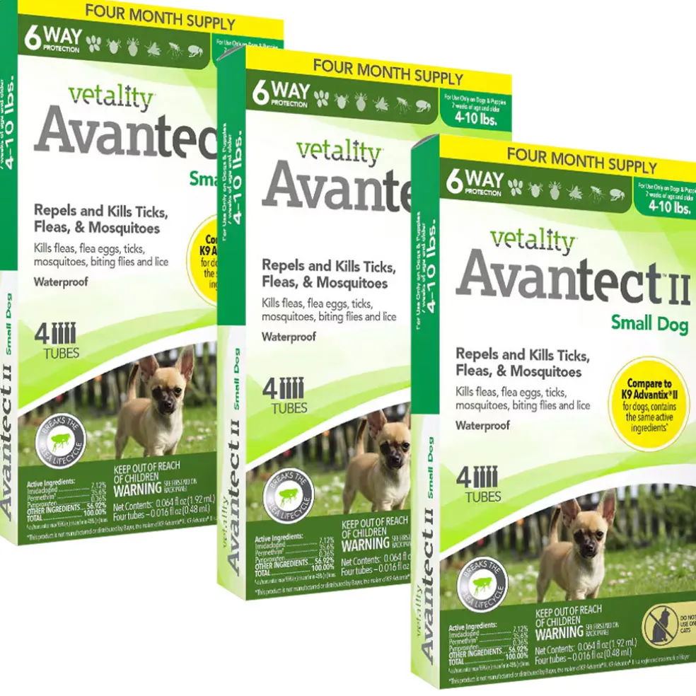 TevraPet Vetality Avantect II for Small Dog 4-10 lbs