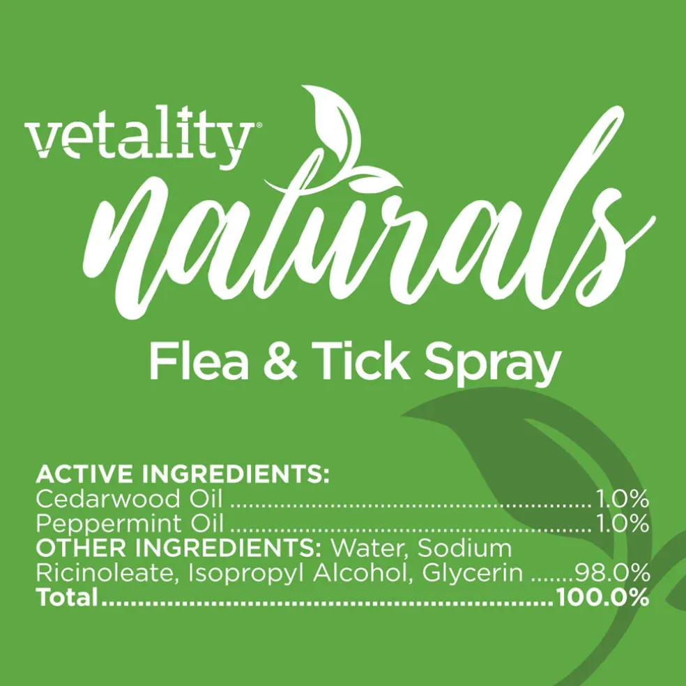 TevraPet Vetality Flea & Tick Spray for Cats & Kittens, 8-oz