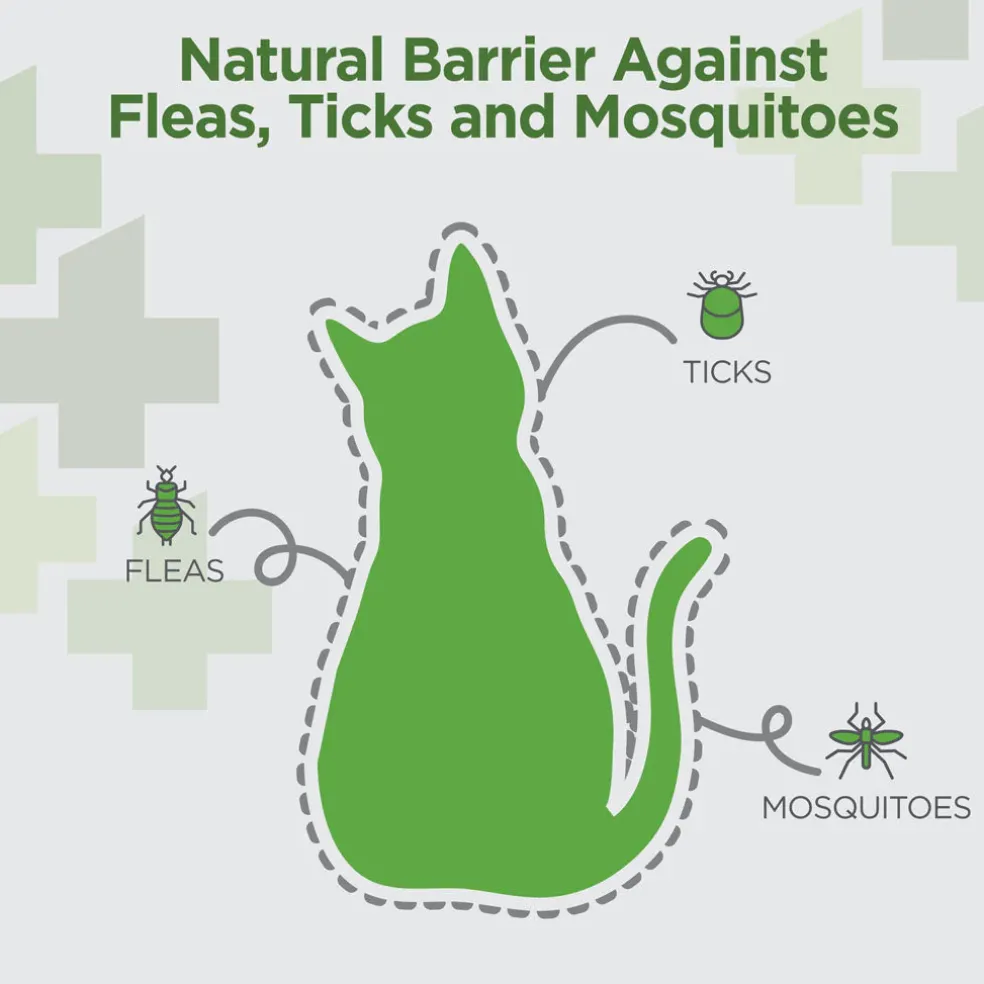 TevraPet Vetality Naturals Oral Flea & Tick Chews for Cats, Chicken Flavor, 120 count