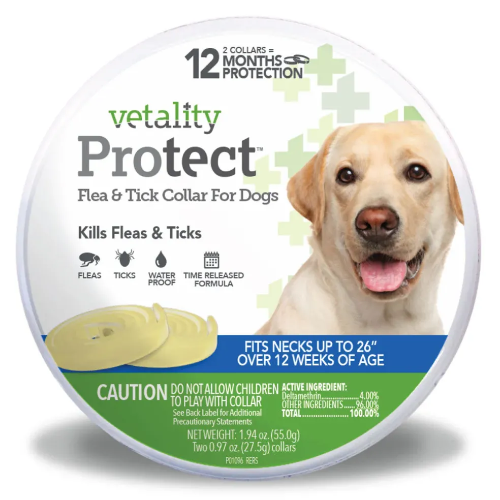 TevraPet Vetality Protect Flea and Tick Collar for Dogs & Puppies