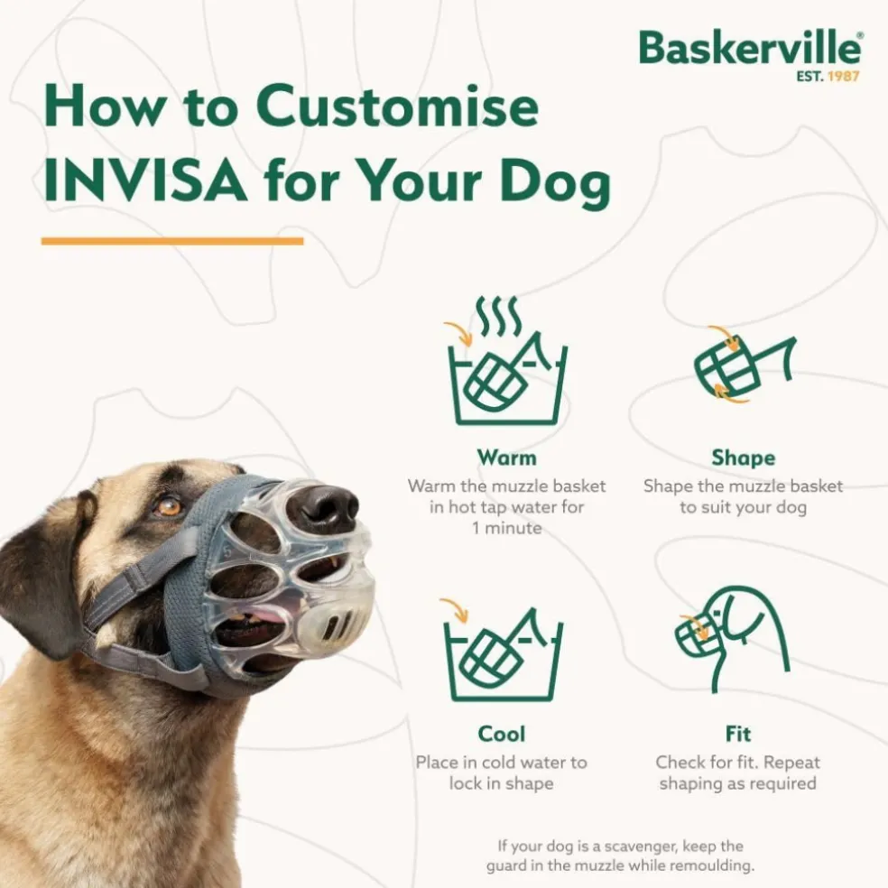 The Company of Animals Baskerville Invisa Muzzle