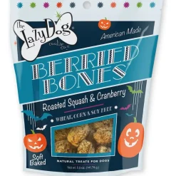 The Lazy Dog Cookie Co. Berried Bones Roasted Squash & Cranberry Soft-Baked Treats For Dogs (5 oz)