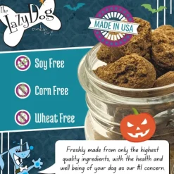 The Lazy Dog Cookie Co. Berried Bones Roasted Squash & Cranberry Soft-Baked Treats For Dogs (5 oz)