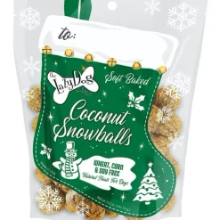 The Lazy Dog Cookie Co. Coconut Snowball Soft-Baked Dog Treat Stocking (5 oz)