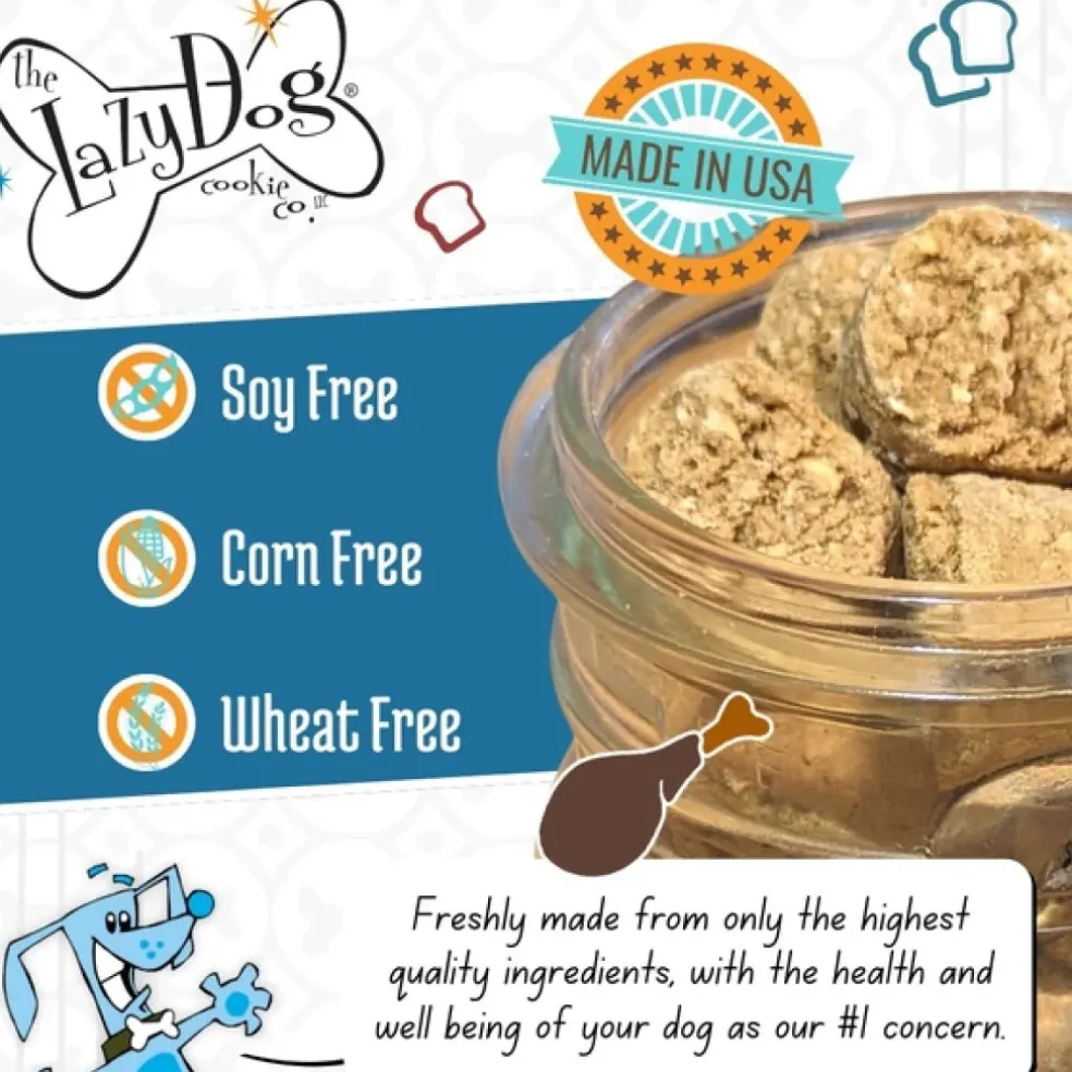 The Lazy Dog Cookie Co. Leftover Turkey Sandwich Turkey & Sweet Potato Treats For Dogs (5 oz)