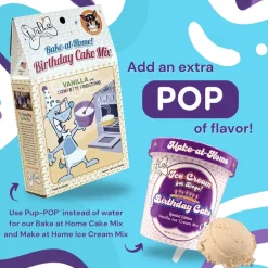 The Lazy Dog Cookie Co. Pup-Pop Birthday Water Vanilla Cake Flavor Dog Treat, 15.5-oz
