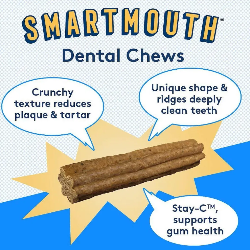 The Missing Link Smartmouth Dental Chews For Petite & Extra Small Dogs (28 count)