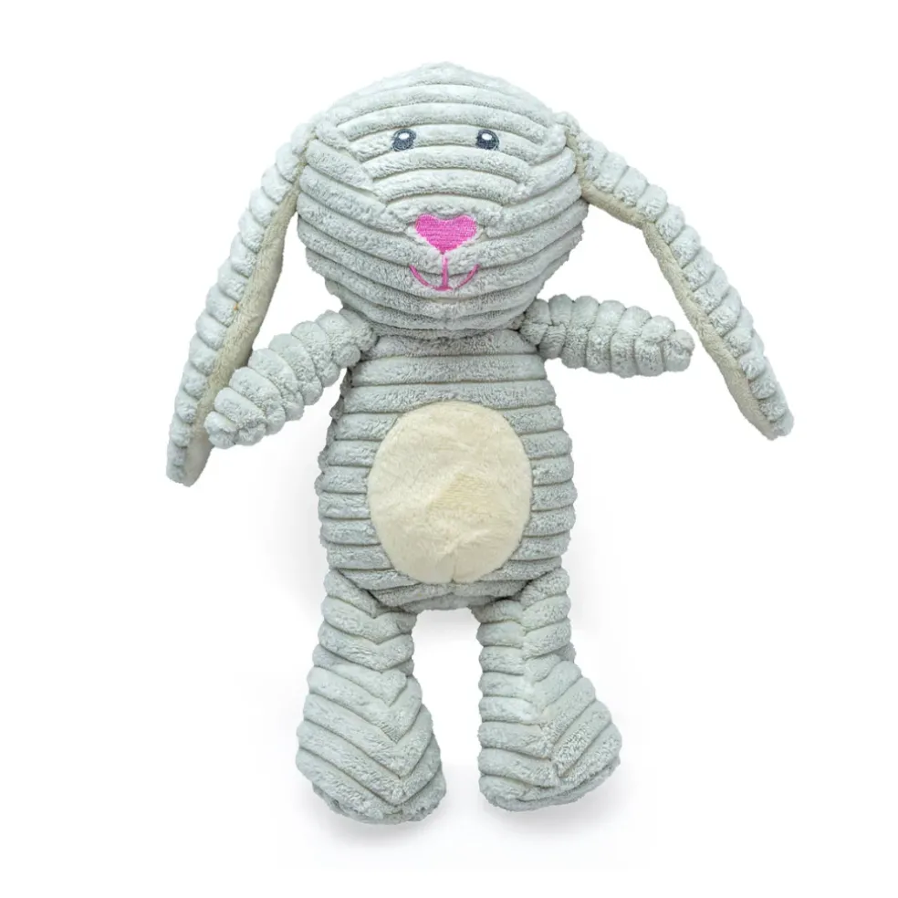 ThoozyPet Tuff & Cuddly Bunny Plush Dog Toy 12.5"