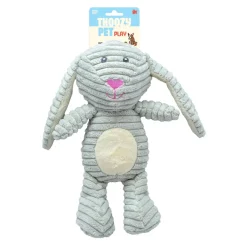 ThoozyPet Tuff & Cuddly Bunny Plush Dog Toy 12.5"