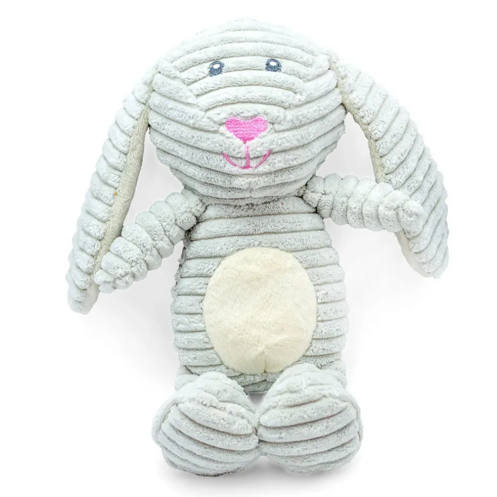 ThoozyPet Tuff & Cuddly Bunny Plush Dog Toy 12.5"