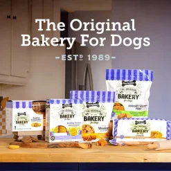 Three Dog Bakery Grain Free Soft-Baked Pumpkin Flavored Woofers Treats For Dogs (13 oz)
