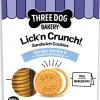 Three Dog Bakery Lick'n Crunch Vanilla & Vanilla Flavors Dog Treats, 13-oz