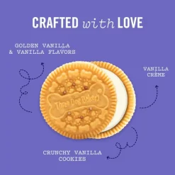 Three Dog Bakery Lick'n Crunch Vanilla & Vanilla Flavors Dog Treats, 13-oz