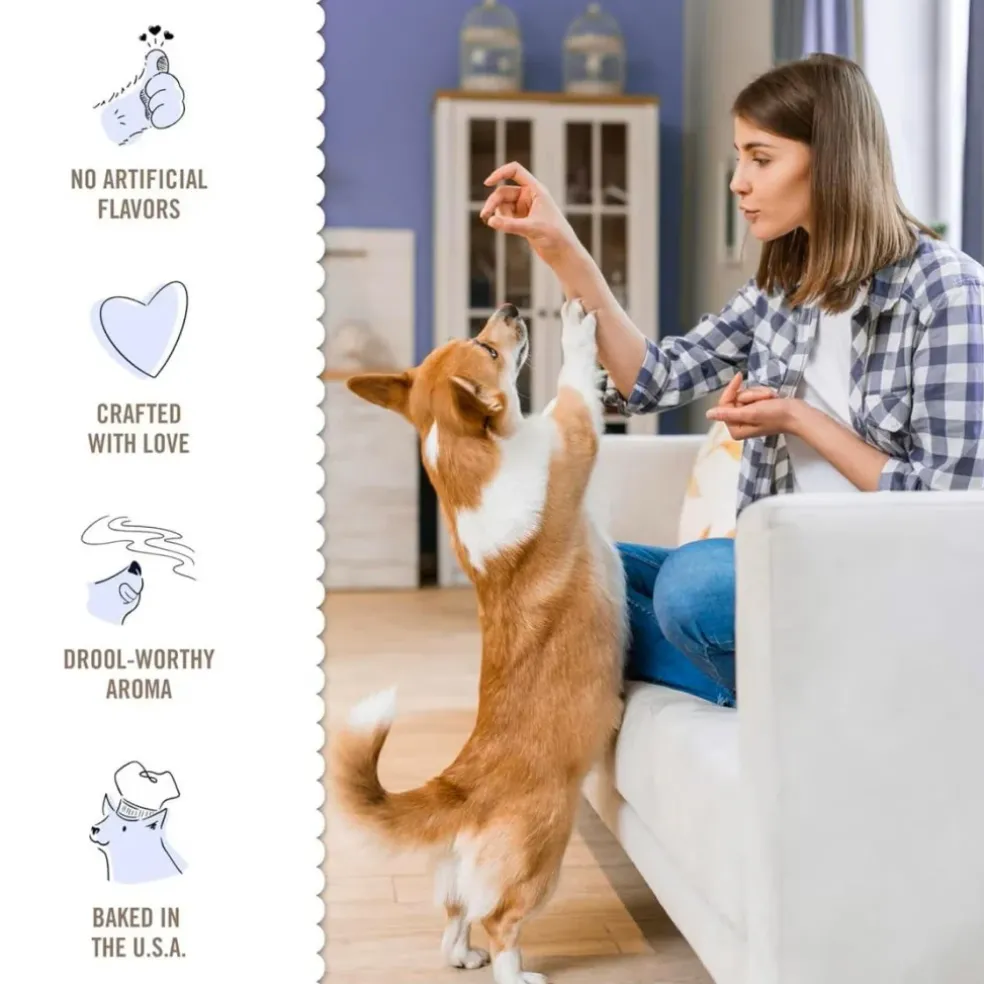 Three Dog Bakery Soft Baked Woofers Sweet Potato Treats For Dogs (13 oz)
